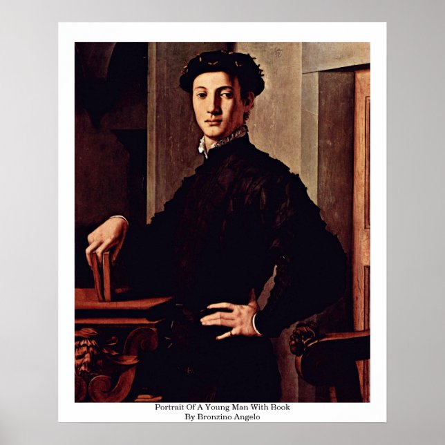 Poster Portrait Of A Young Man With Book (Frente)
