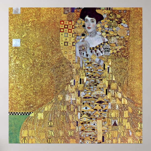 Pôster Portrait of Block-Bauer 2 by Gustav Klimt (Frente)