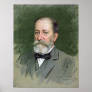 Pôster Portrait of Camille Saint-Saens 1903