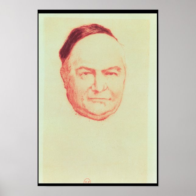 Poster Portrait of Charles Augustin Sainte-Beuve (Frente)