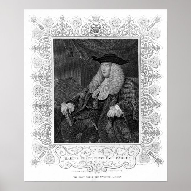 Poster Portrait of Charles Pratt, 1st Earl Camden (Frente)