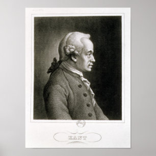 Pôster Portrait of Emmanuel Kant , German philosopher