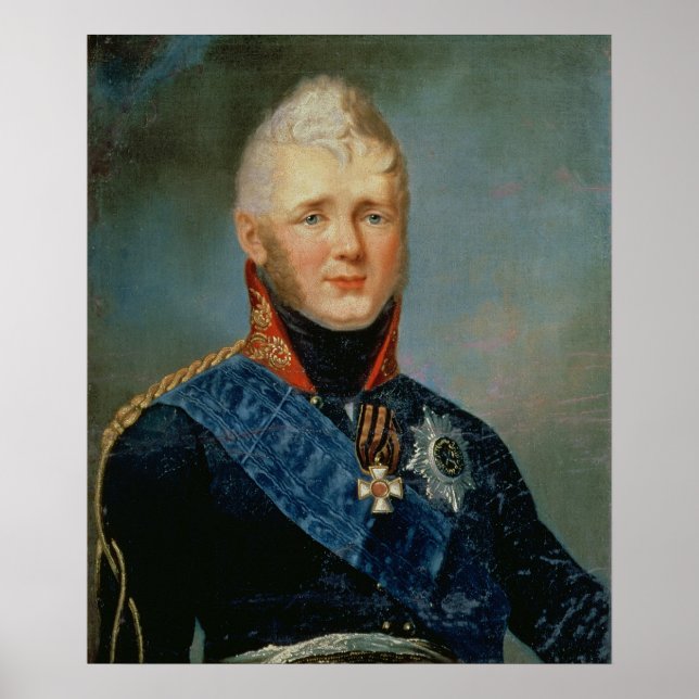 Poster Portrait of Emperor Alexander I (Frente)