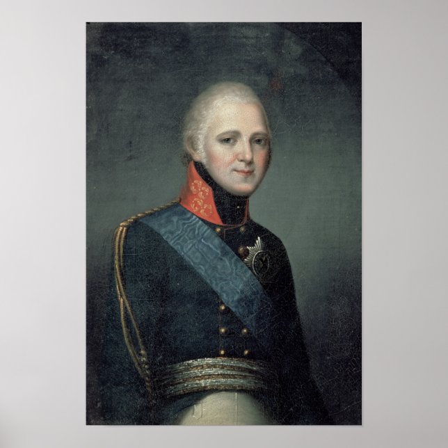Poster Portrait of Emperor Alexander I , 1804 (Frente)
