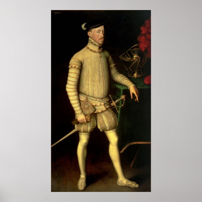 Pôster Portrait of Emperor Maximilian II  1557 (Frente)