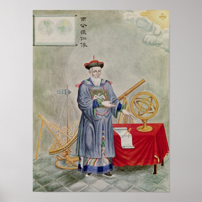 Poster Portrait of Father Ferdinand Verbiest (Frente)