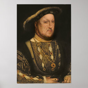 Pôster Portrait of Henry VIII c.1536