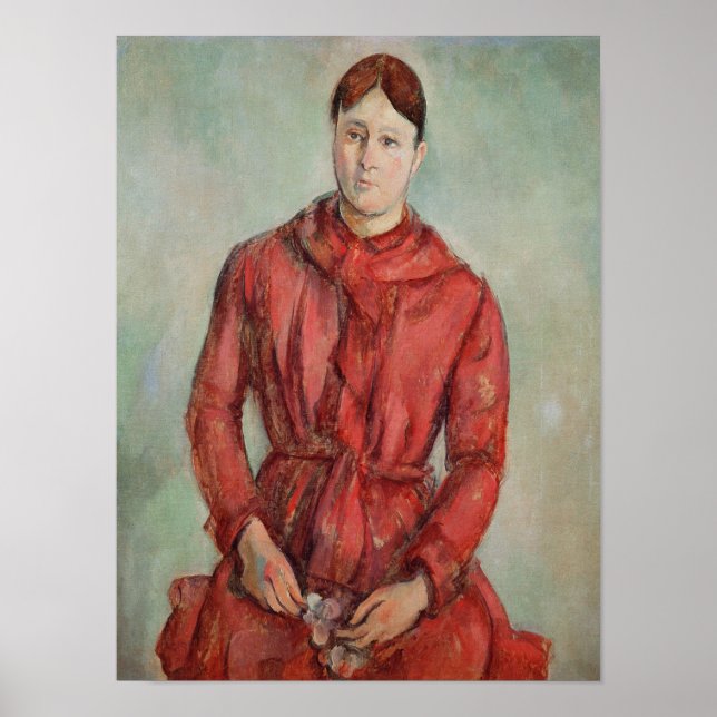 Poster Portrait of Madame Cezanne (Frente)