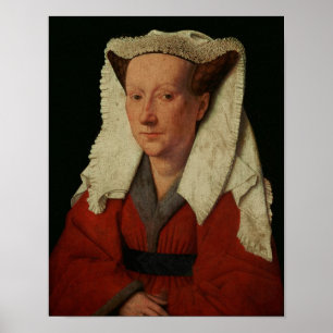 Pôster Portrait of Margaret van Eyck, 1439