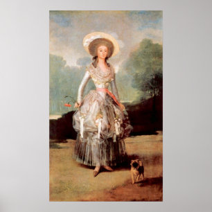 Pôster Portrait of Marquesa de Pontejos Sandoval by Goya