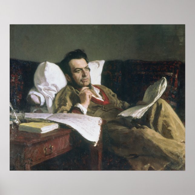 Pôster Portrait of Mikhail Glinka (Frente)