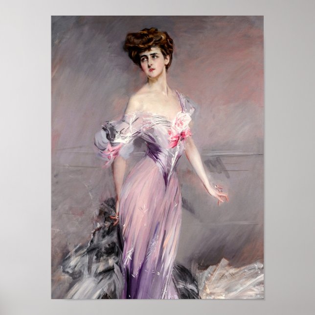 Poster Portrait of Mrs Howard-Johnston by Boldini (Frente)