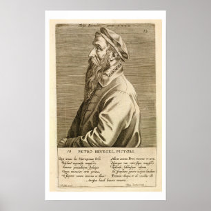 Pôster Portrait of Pieter Brueghel the Elder (c.1527/8-69