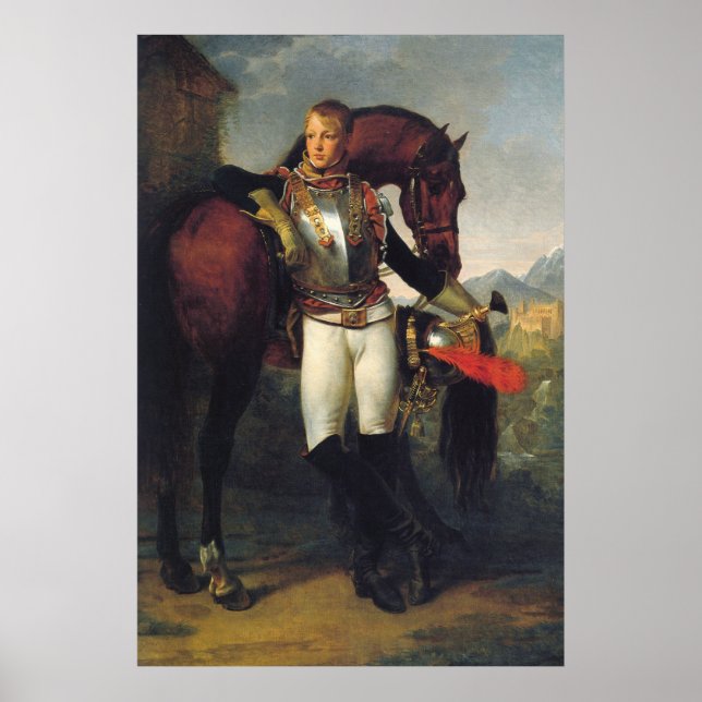 Poster Portrait of Second Lieutenant Charles Legrand (Frente)