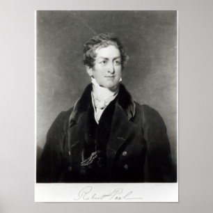 Pôster Portrait of Sir Robert Peel