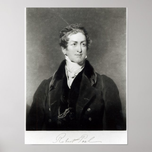 Pôster Portrait of Sir Robert Peel (Frente)