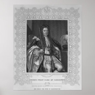 Pôster Portrait of Sydney, First Earl of Godolphin