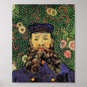 Poster Portrait of the Postman Joseph Roulin by Van Gogh