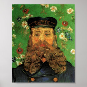 Pôster Portrait of the Postman Joseph Roulin by Van Gogh