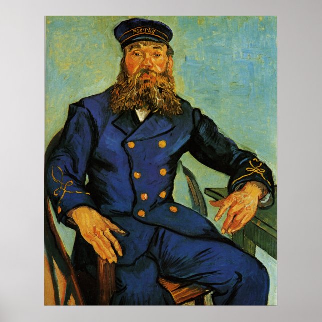 Poster Portrait of the Postman Joseph Roulin - Van Gogh (Frente)