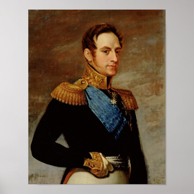 Poster Portrait of Tsar Nicholas I  1826 (Frente)