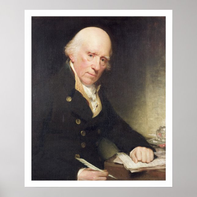 Poster Portrait of Warren Hastings (1732-1818) at his Des (Frente)