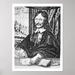 Poster Portrait of William Lilly (1602-81), from his 'Chr