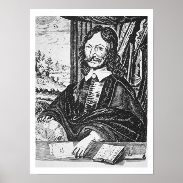 Poster Portrait of William Lilly (1602-81), from his 'Chr (Frente)