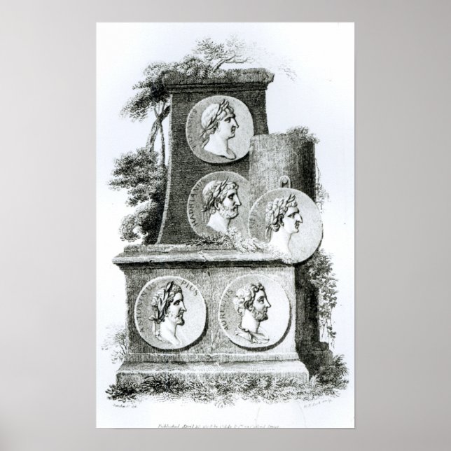 Pôster Portraits of Roman Emperors from (Frente)