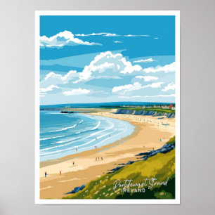 Poster Portstewart Strand Ireland - Viagem ilustração