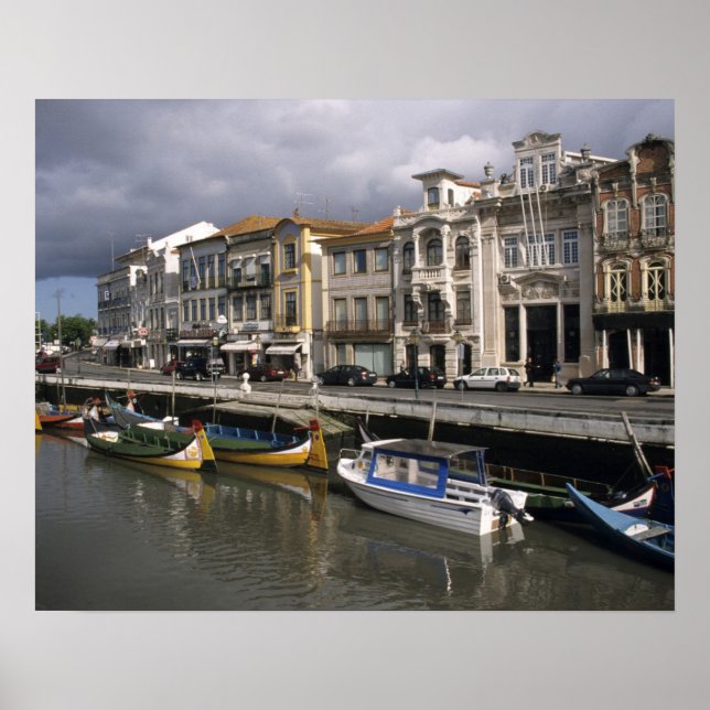 Pôster Portugal, Aveiro. Moliceiros (coleta de algas mari (Frente)