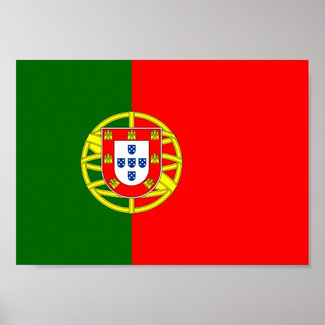 Pôster Portugal Flag (Frente)