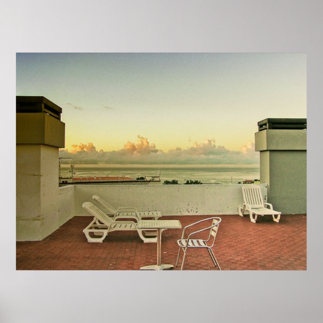 Pôster (PORTUGAL) Funchal Sunrise (Frente)