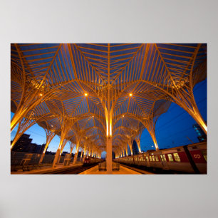 Pôster Portugal, Lisboa. Vista Da Estação Moderna