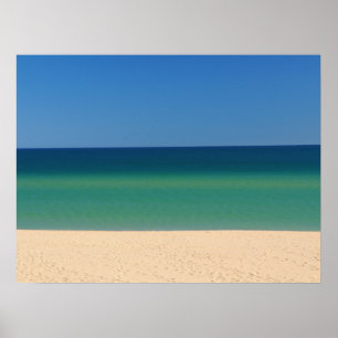 Poster Portugal Real - Praia, Azul, Água