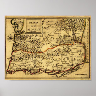 Poster PortugalMapa PanorâmicoPortugal