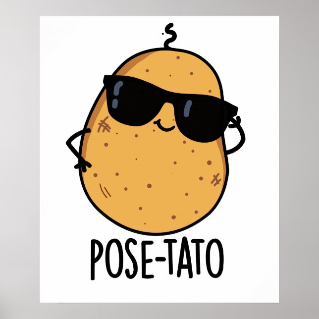 Poster Pose-tato Brincadeira Engraçada de Batata  (Frente)