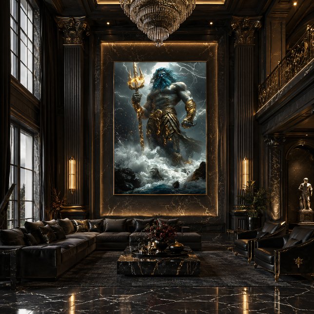 Poster Poseidon, Senhor das Profundezas - Tempestade Divi (Criador carregado)