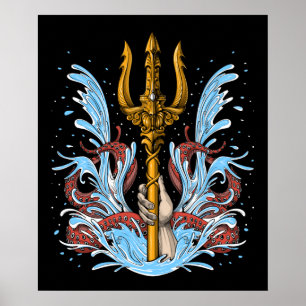Poster Poseidon Trident
