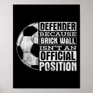Poster Posição Muro de Tijolo Defensor Esportes Futebol L