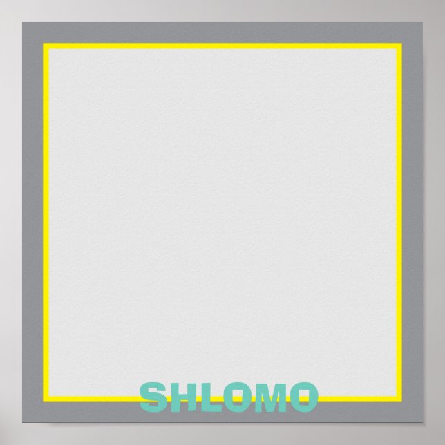 Poster Posição superior verde-esmerilada (Frente)