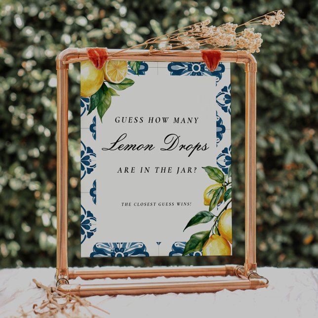 Poster Positano Adivinha Quantos Sinais De Chá de panela  (Criador carregado)