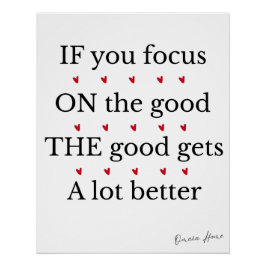 Pôster Positive Quote Wall Art