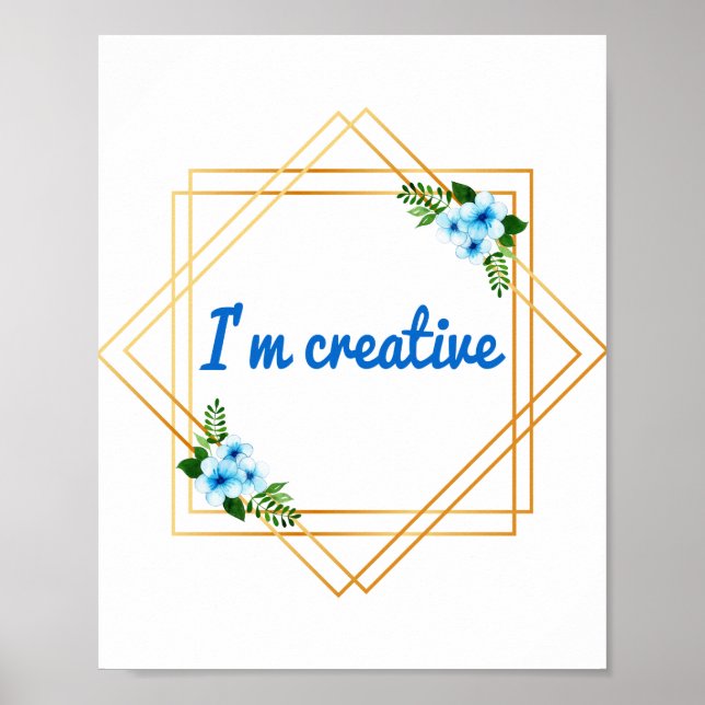 Poster positive vibe sayings for life and self love (Frente)