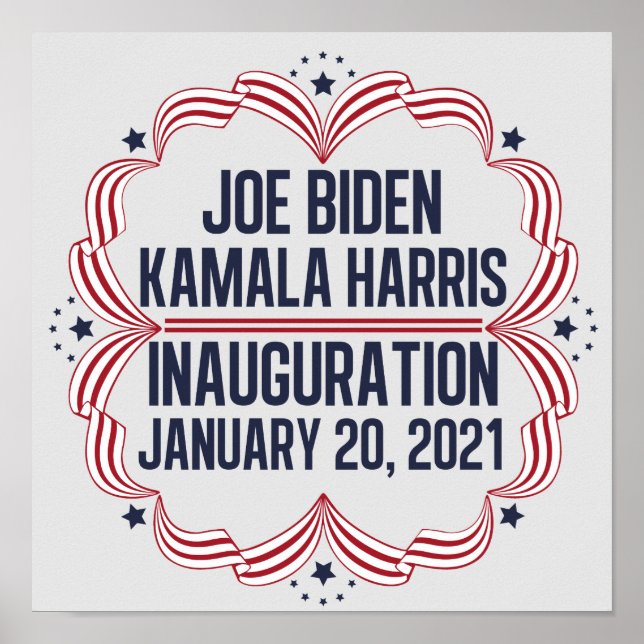 Poster Posse de Joe Biden e Kamala Harris 2021 (Frente)