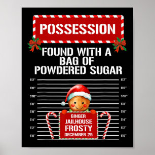 Poster Posse Gingerbird Inmate Grupo de Natal Matriz