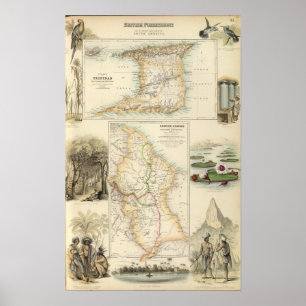 Poster Possessões britânicas na costa leste norte