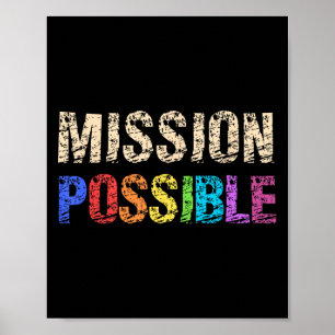 Poster Possível Escola Inspiracional Motivacional