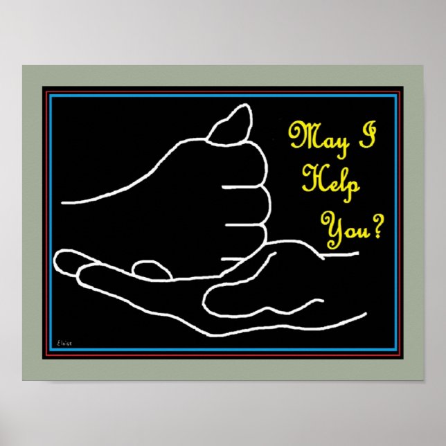 Pôster Posso Ajudá-Lo? (Frente)