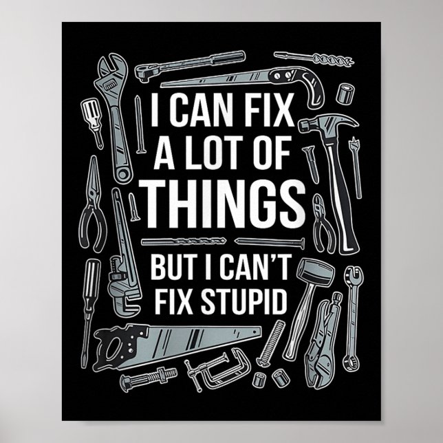 Poster Posso consertar muitas coisas, mas não consigo con (Frente)